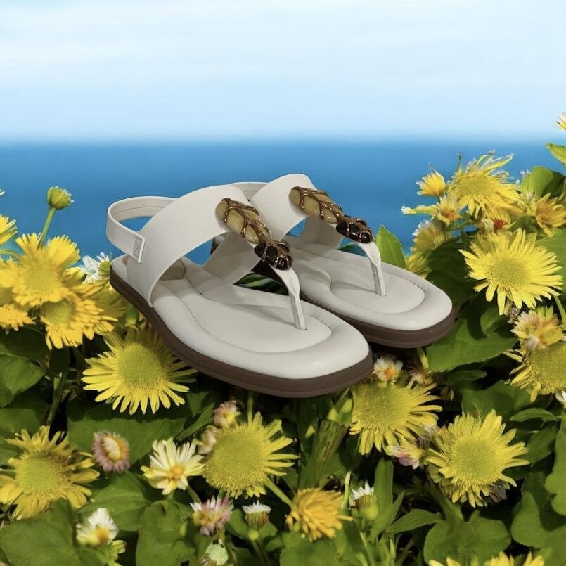 Sandália Feminina Rasteira Modare Ultraconforto 7212.103 Branco 3