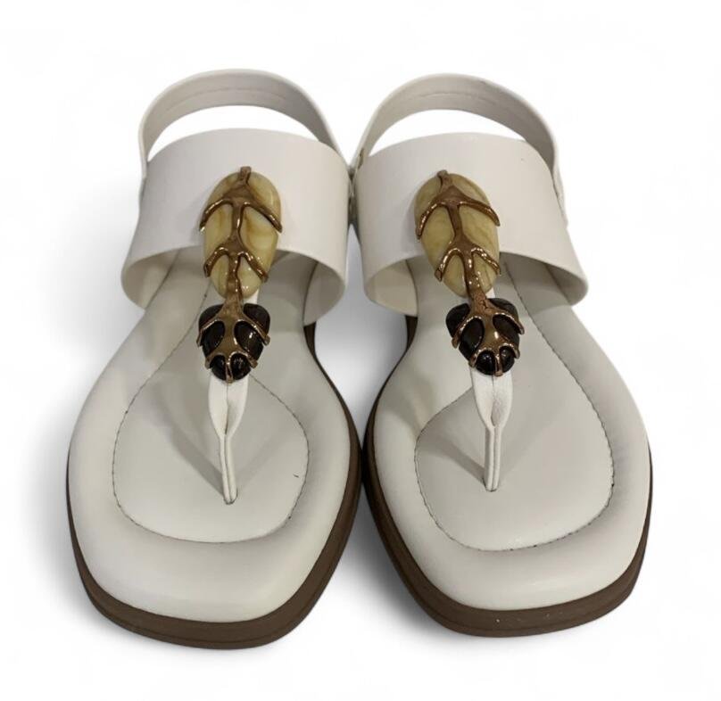 Sandália Feminina Rasteira Modare Ultraconforto 7212.103 Branco 4