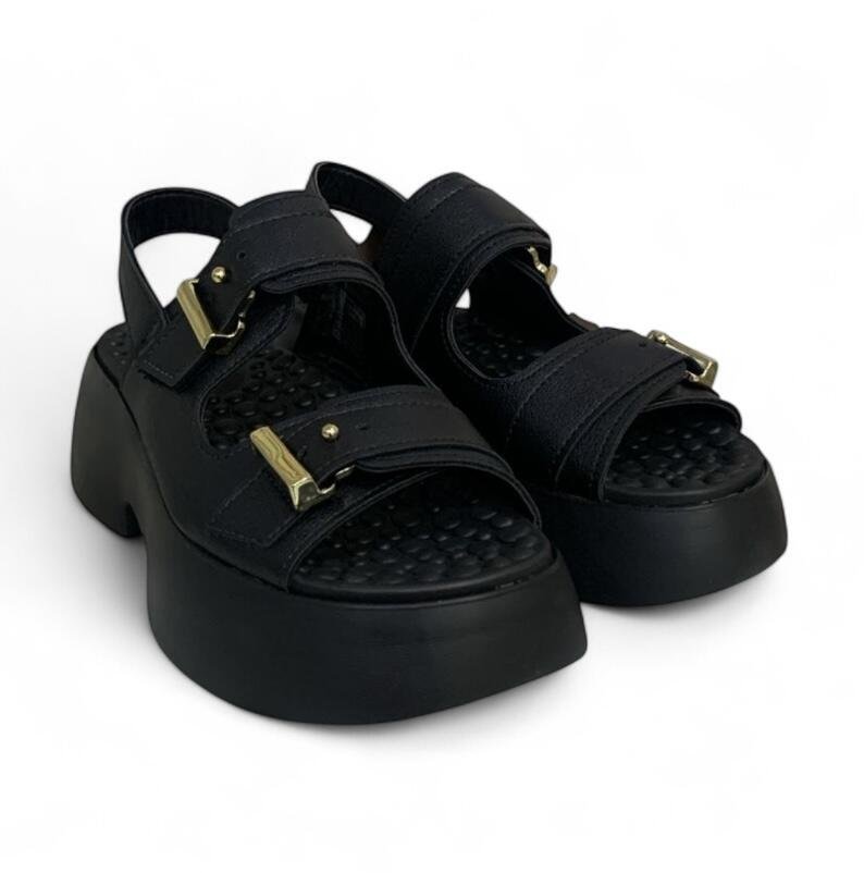 Sandalia Papete Feminina Modare Conforto 7210.208 Preto 2