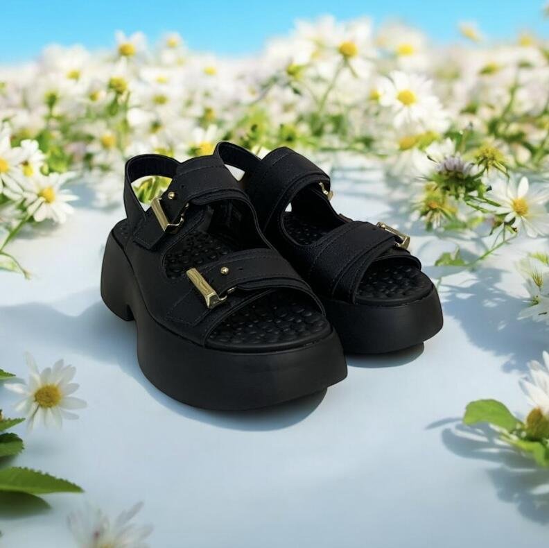 Sandalia Papete Feminina Modare Conforto 7210.208 Preto 4