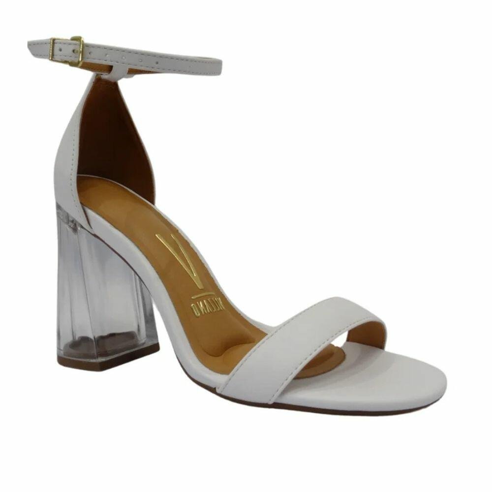 Sandália Salto Bloco Vizzano 6480.102 Branco 2