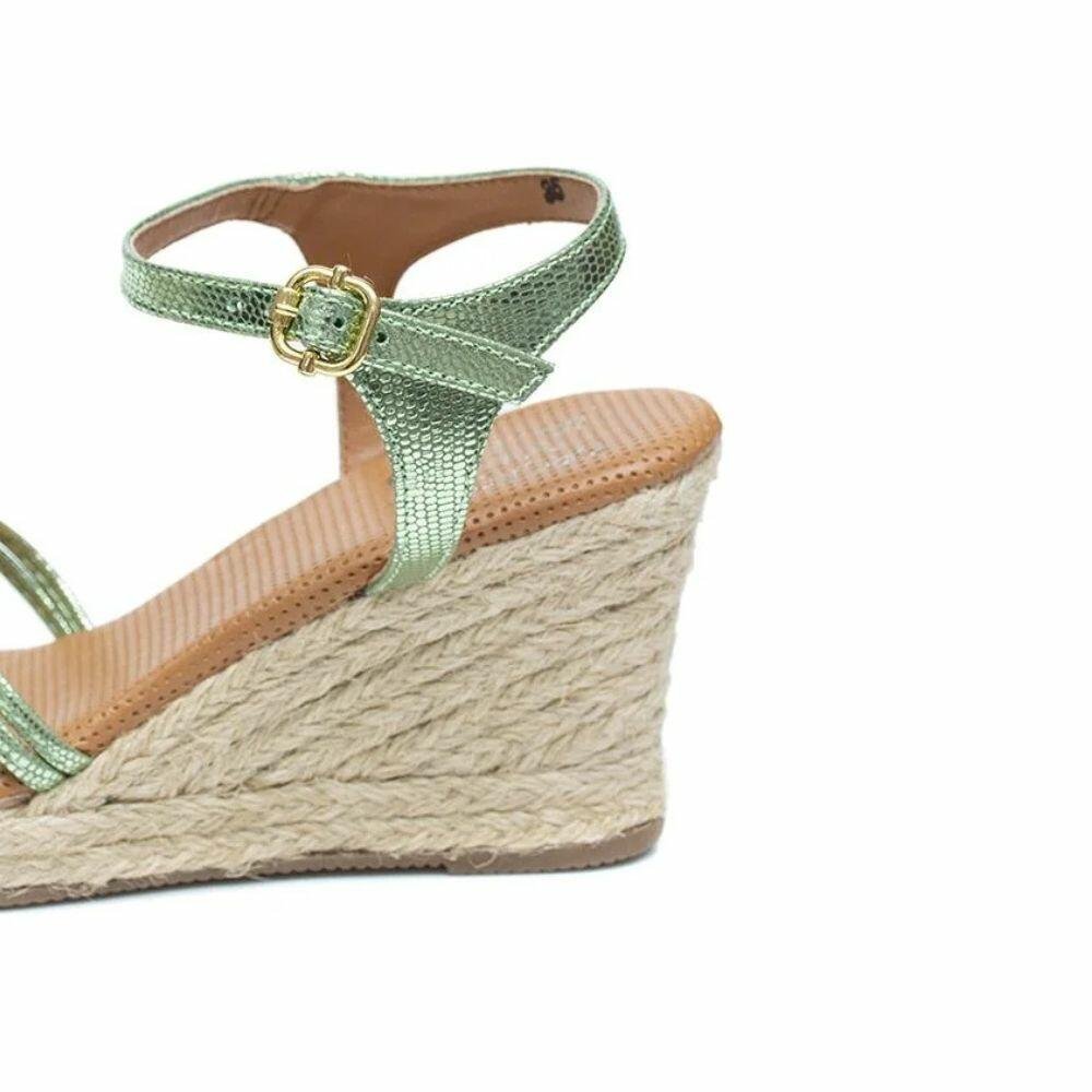 Sandália Feminina em Couro Orcade 082533 Verde 3