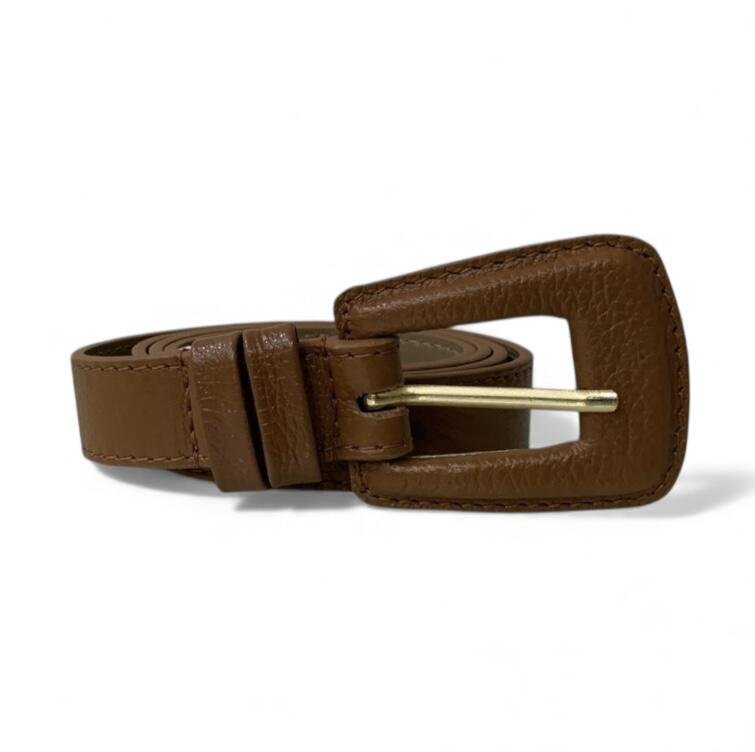 Cinto Feminino em Couro Fivela Encapada 027