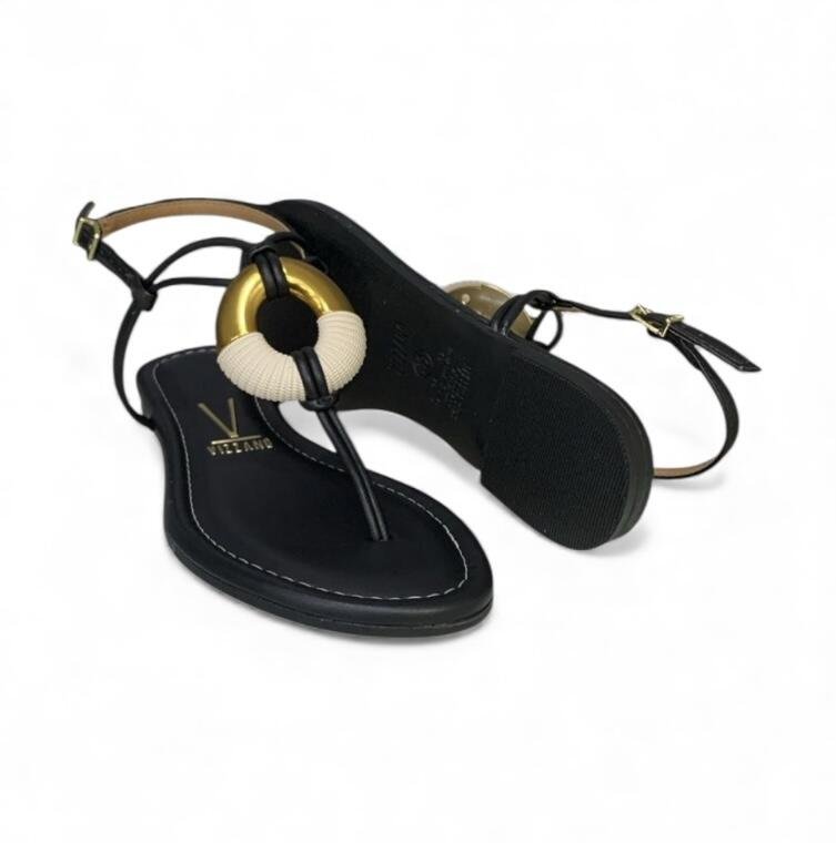 Sandália Feminina Vizzano Rasteira 6371.1001 Preto 3