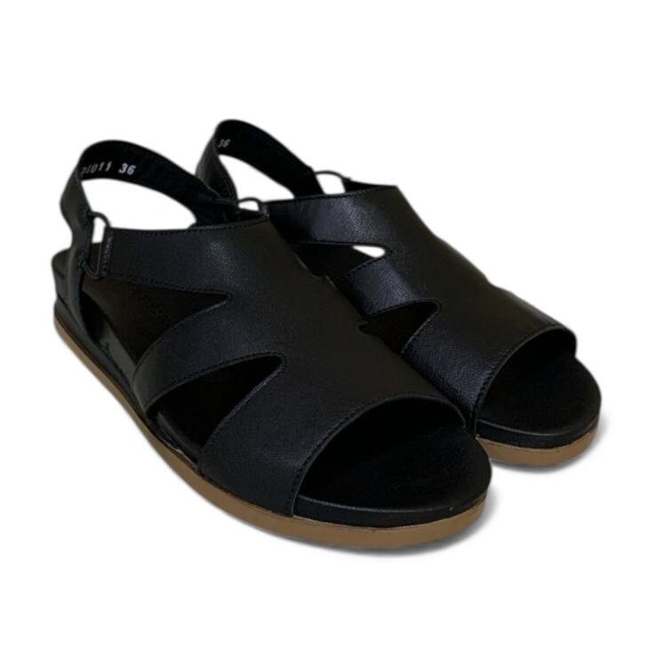 Sandália Feminina Anabela Moscardini em Couro 528011 Preto 2