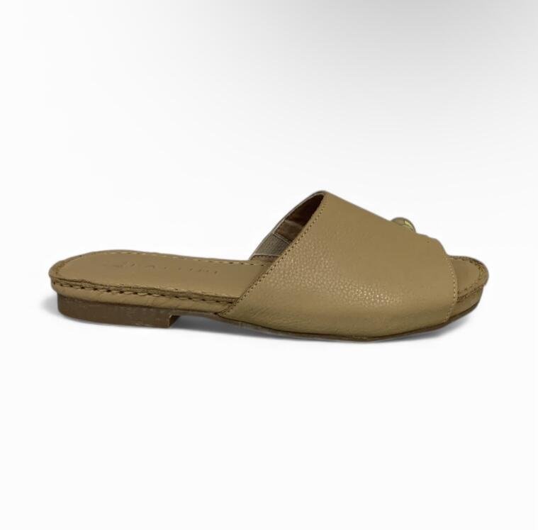 Sandália Feminina Rasteira Moscardini em Couro 347109