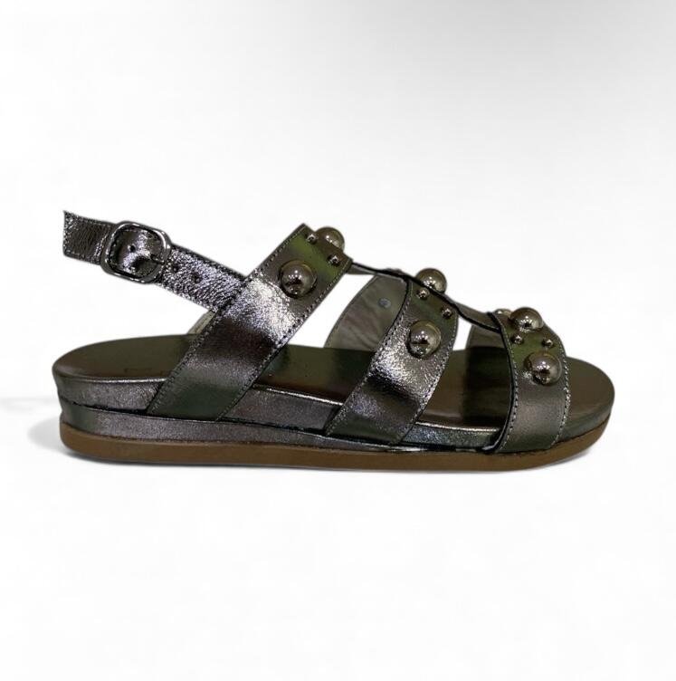 Sandália Feminina Anabela Moscardini em Couro 528891