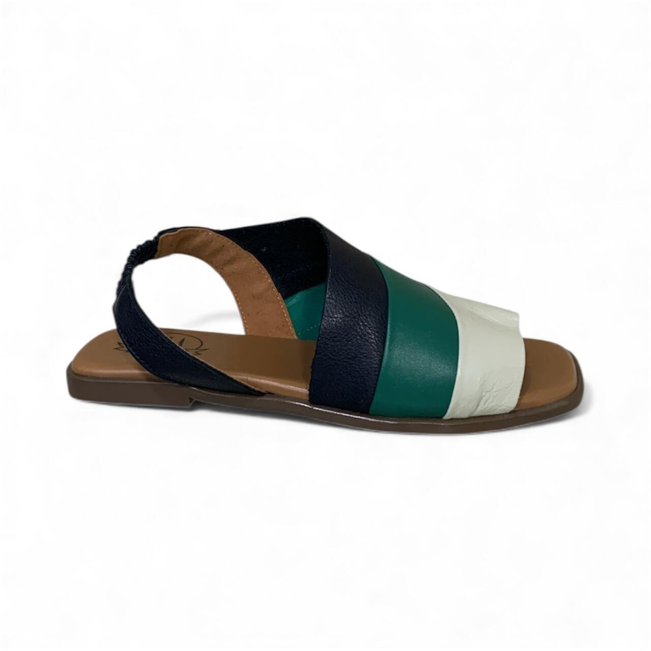 Sandália Feminina em Couro Flat Rasteira Piazza PZ002