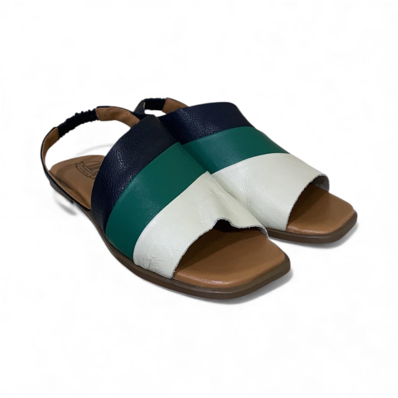 Sandália Feminina em Couro Flat Rasteira Piazza PZ002 Multicores 2