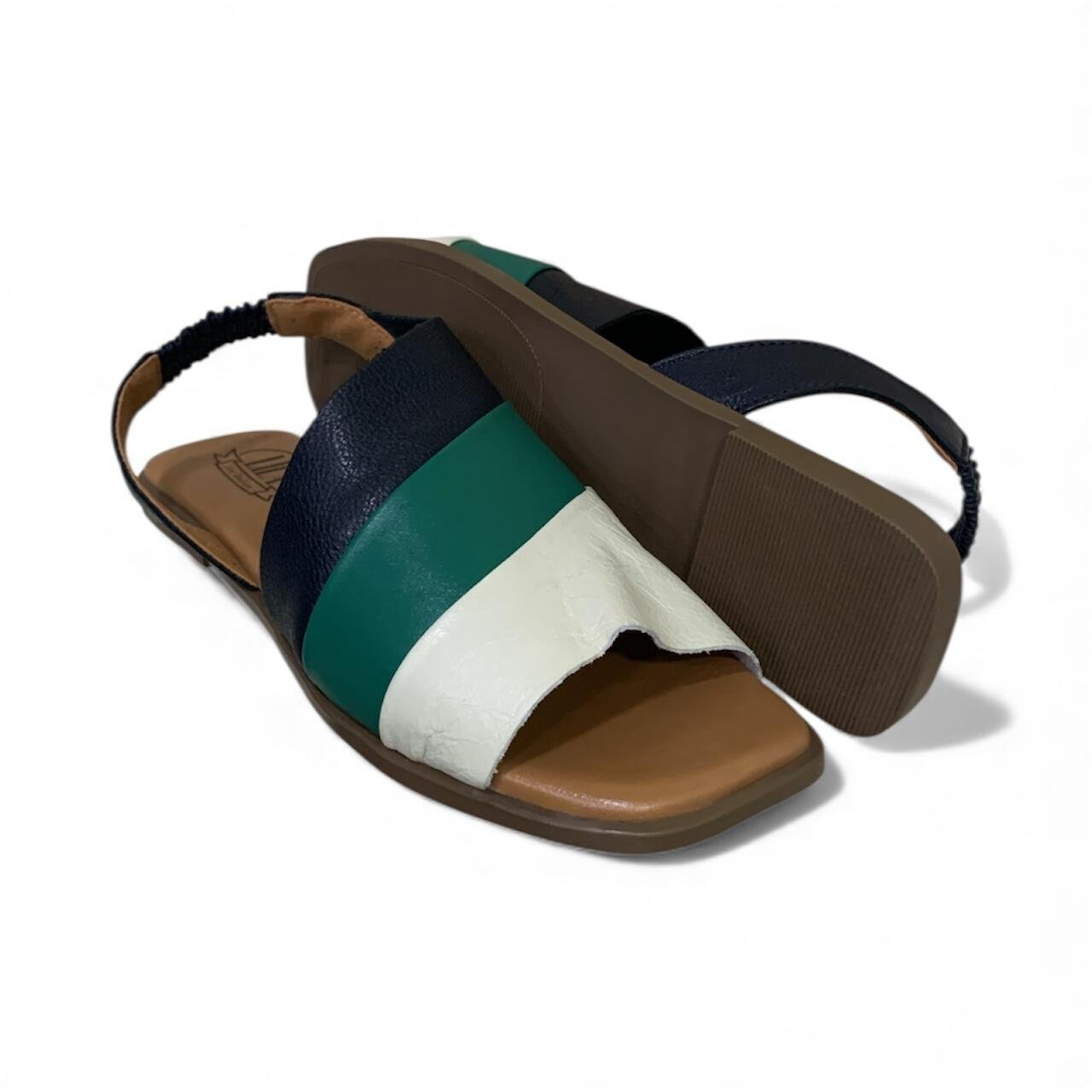 Sandália Feminina em Couro Flat Rasteira Piazza PZ002 Multicores 4