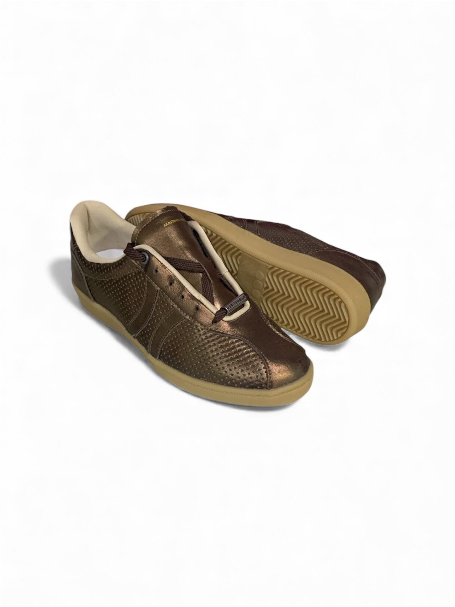 Tênis Feminino em Couro Marina Mello 12188 Bronze 3