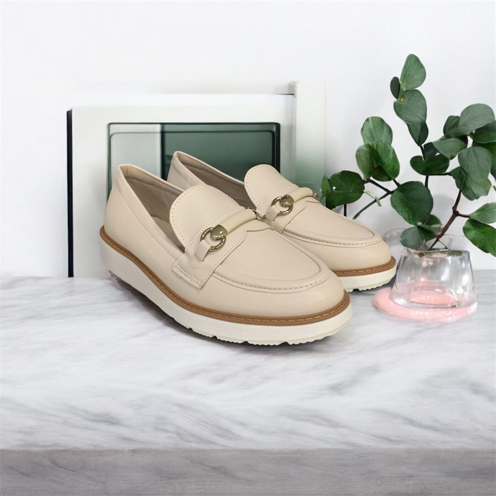 Mocassim Loafer Modare Feminino Ultraconforto 7400.103 Bege 3