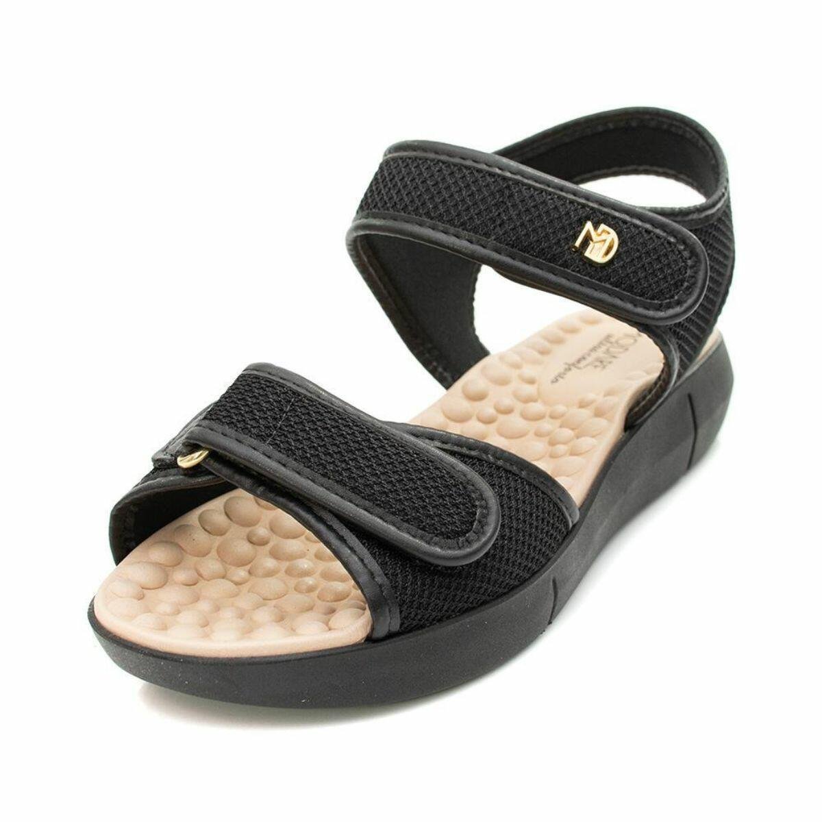 Sandália Papete Feminina Modare Confort Massageadora 7142118 Preto 2