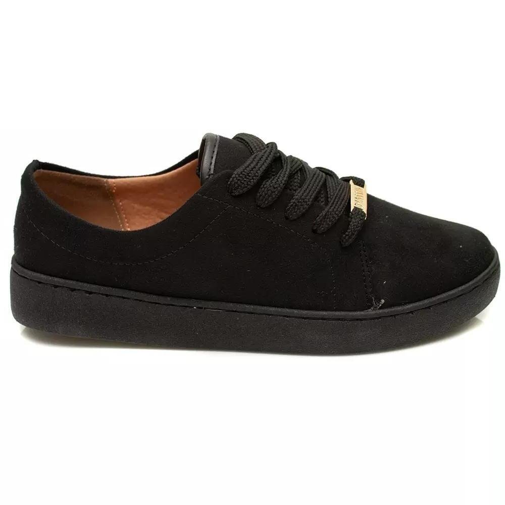 Tênis Feminino Vizzano Casual Camurça Flex Preto
