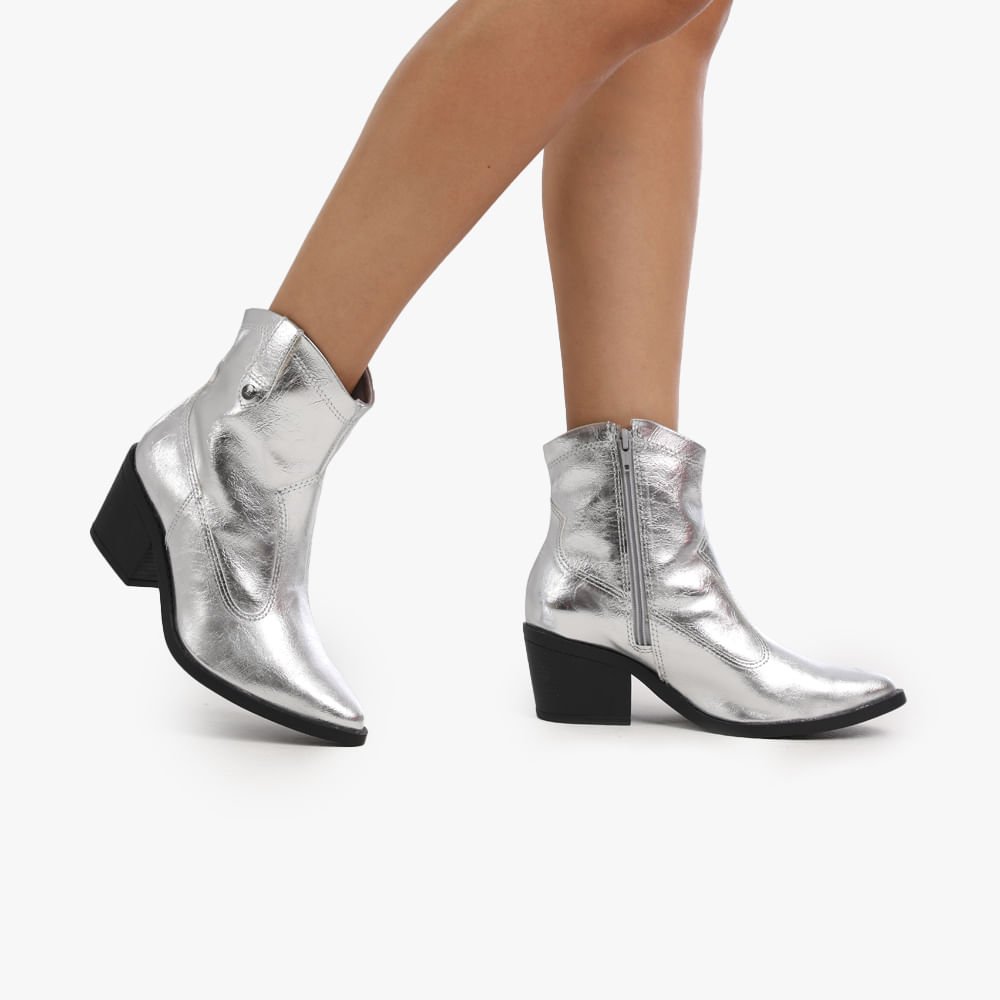 Bota Salto Country Prata 2