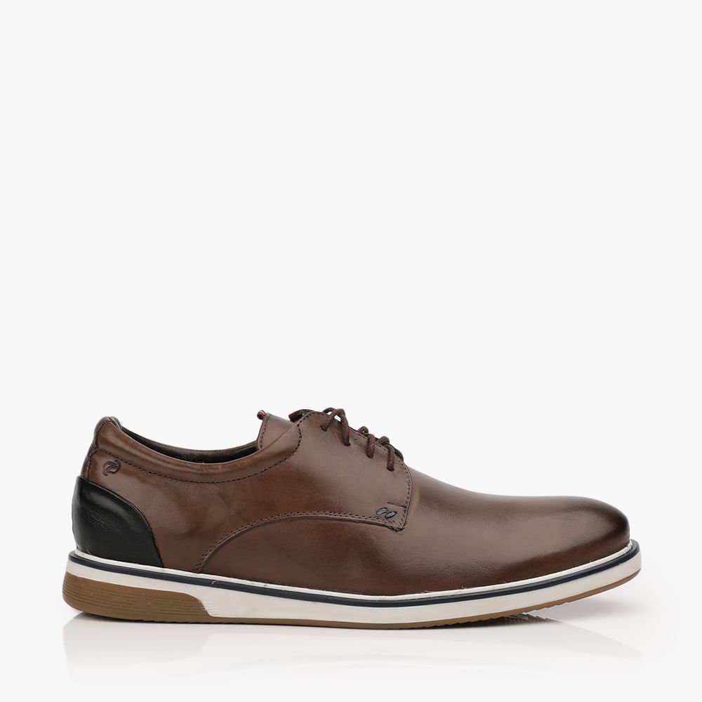 Sapato Esporte Fino Zapattero Cadarço Marrom 1