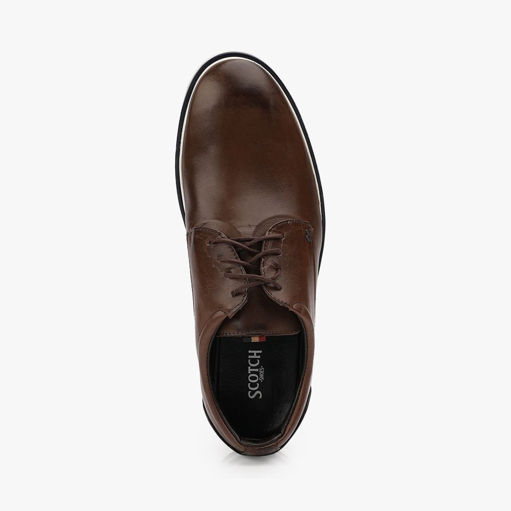 Sapato Esporte Fino Zapattero Cadarço Marrom 3