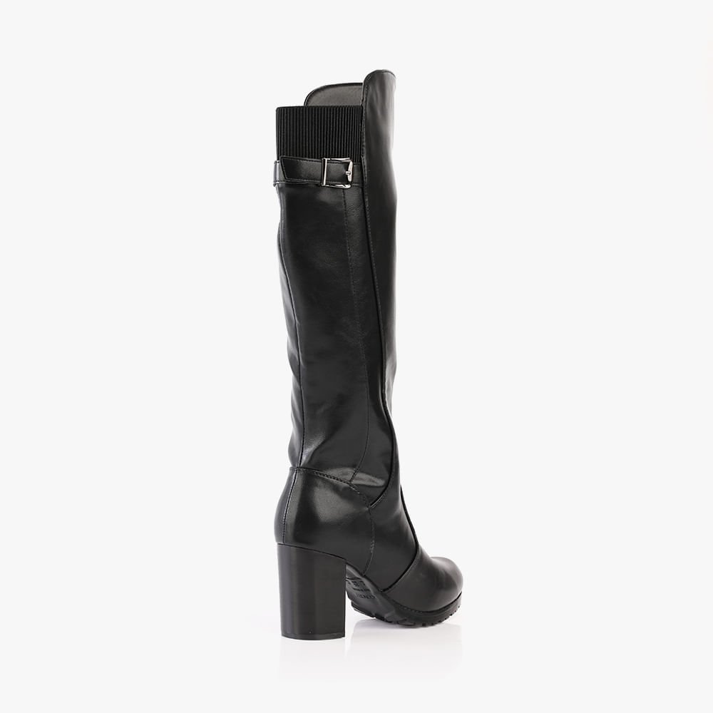 Bota Montaria Cano Longo Salto Alto Preto 3