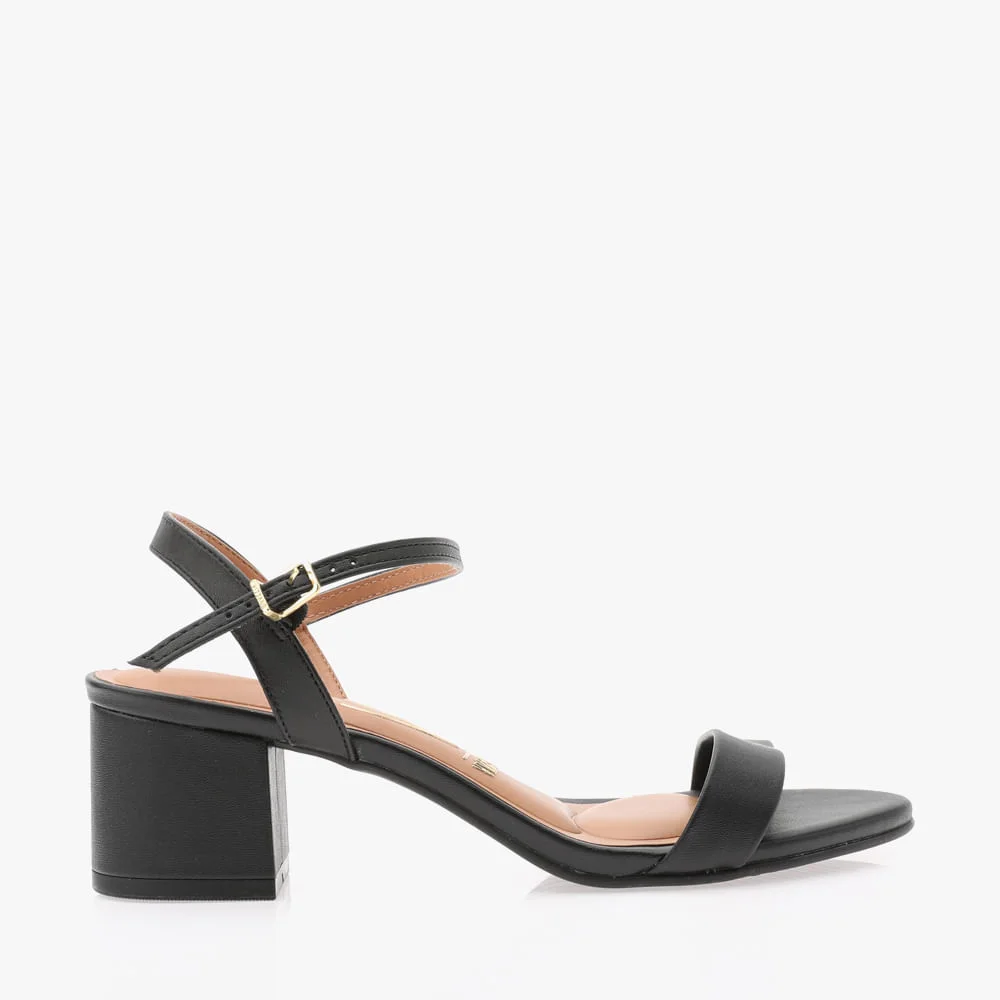 Sandalia Salto Bloco Feminina