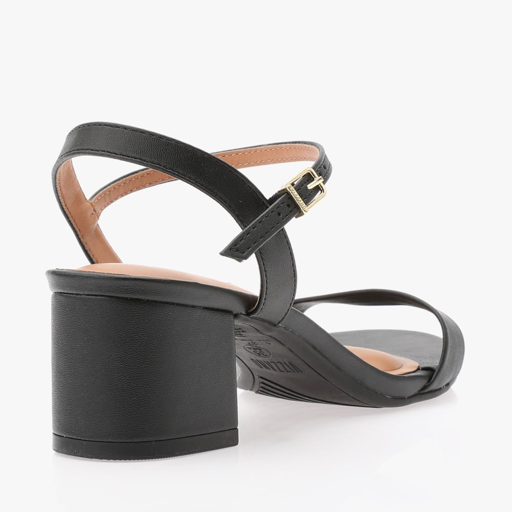 Sandalia Salto Bloco Feminina Preto 3
