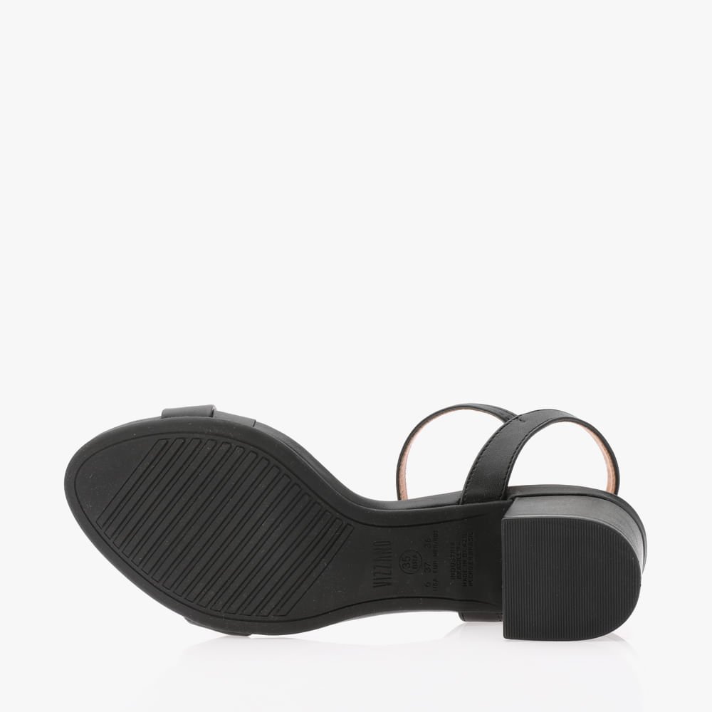Sandalia Salto Bloco Feminina Preto 4