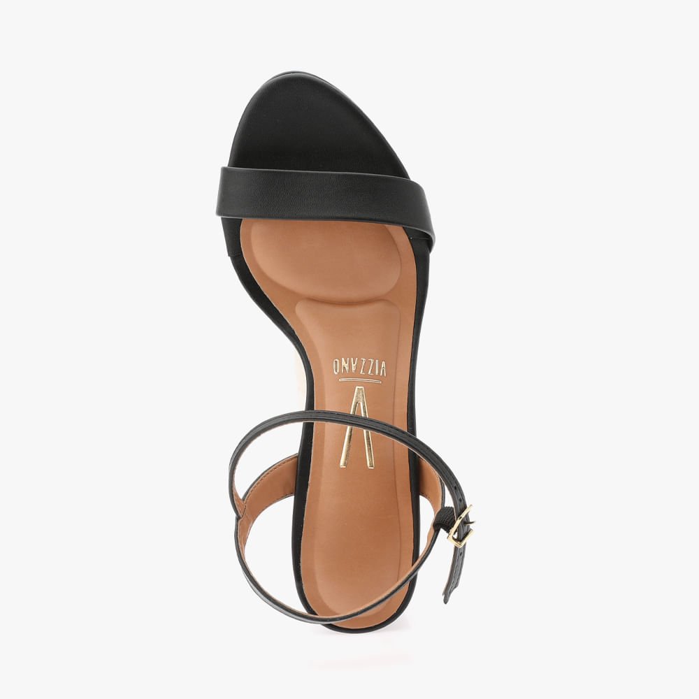 Sandalia Salto Bloco Feminina Preto 2