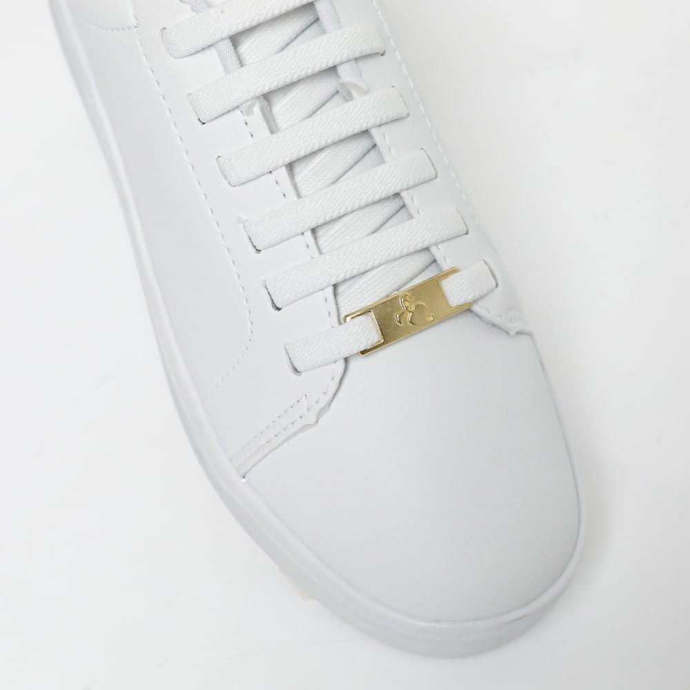 Tênis Casual Básico Feminino Branco 4