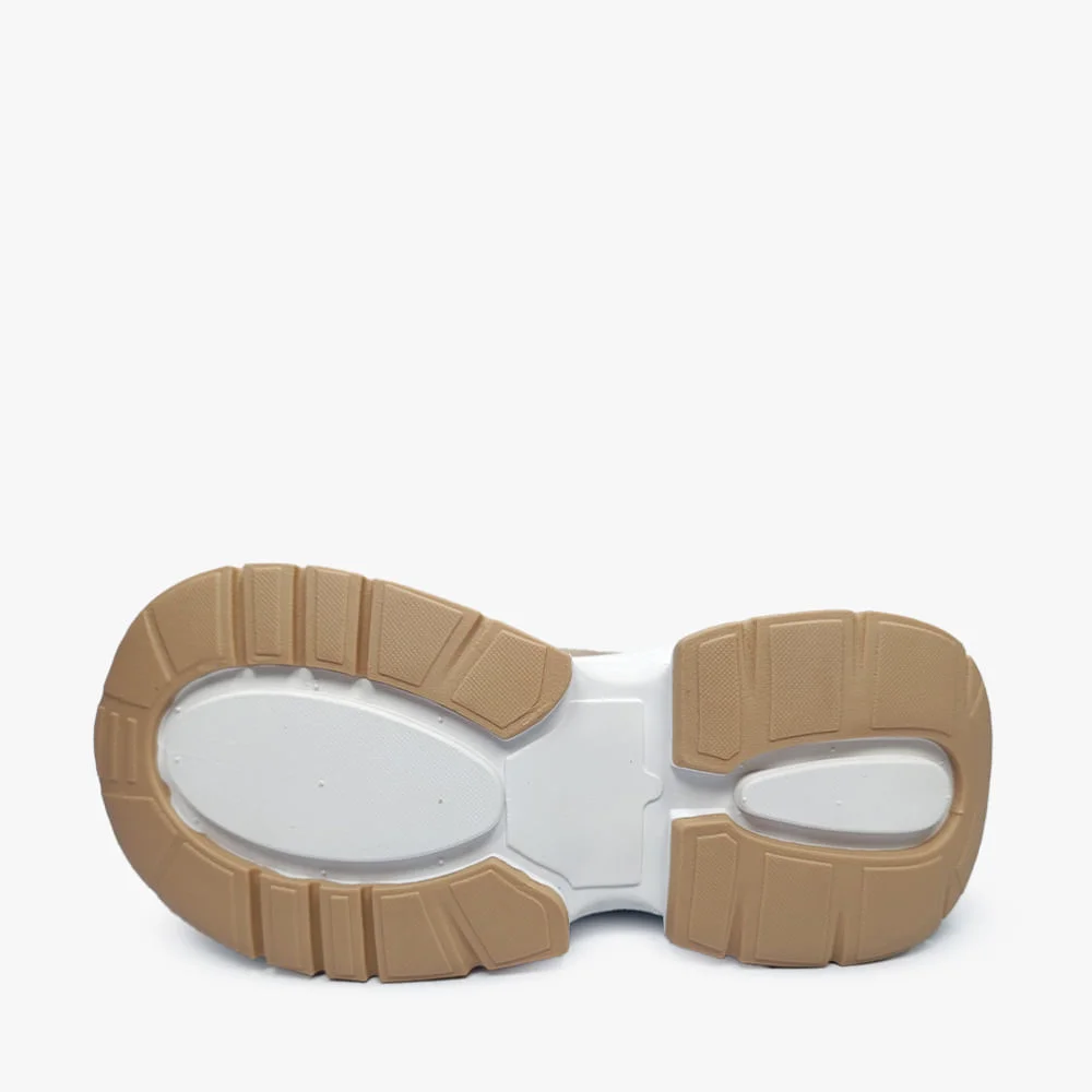 Tênis Casual Chunky Feminino Marrom 4