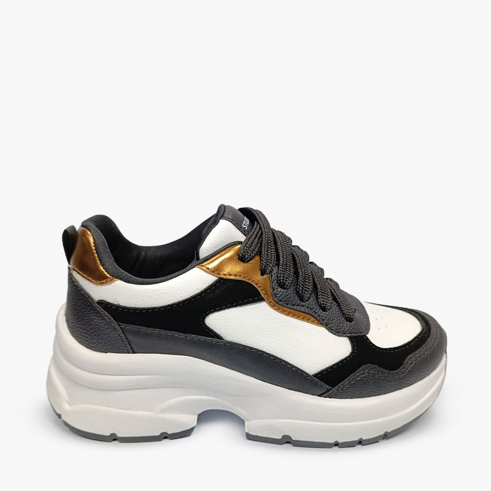 Tênis Casual Chunky Feminino Preto 1