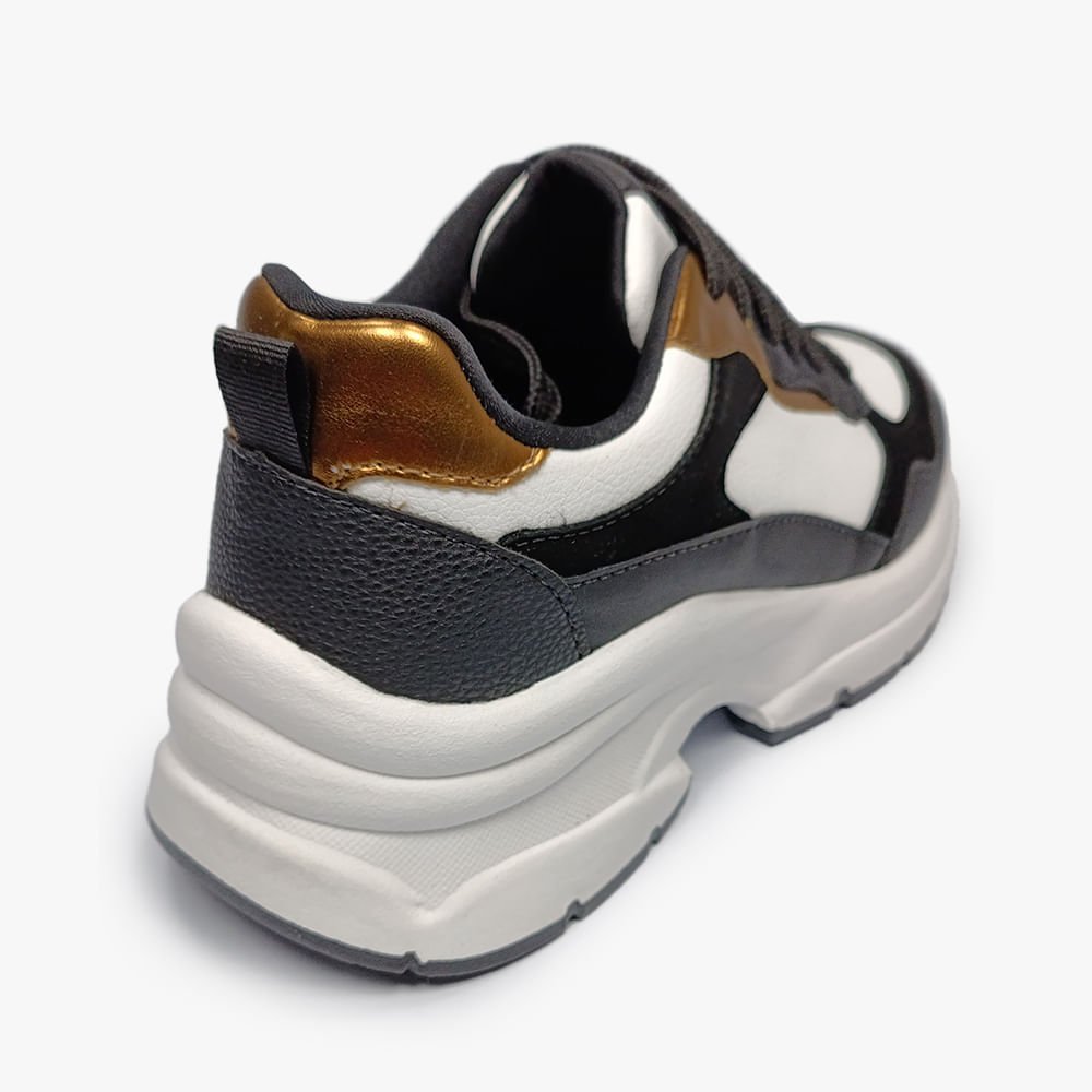 Tênis Casual Chunky Feminino Preto 3