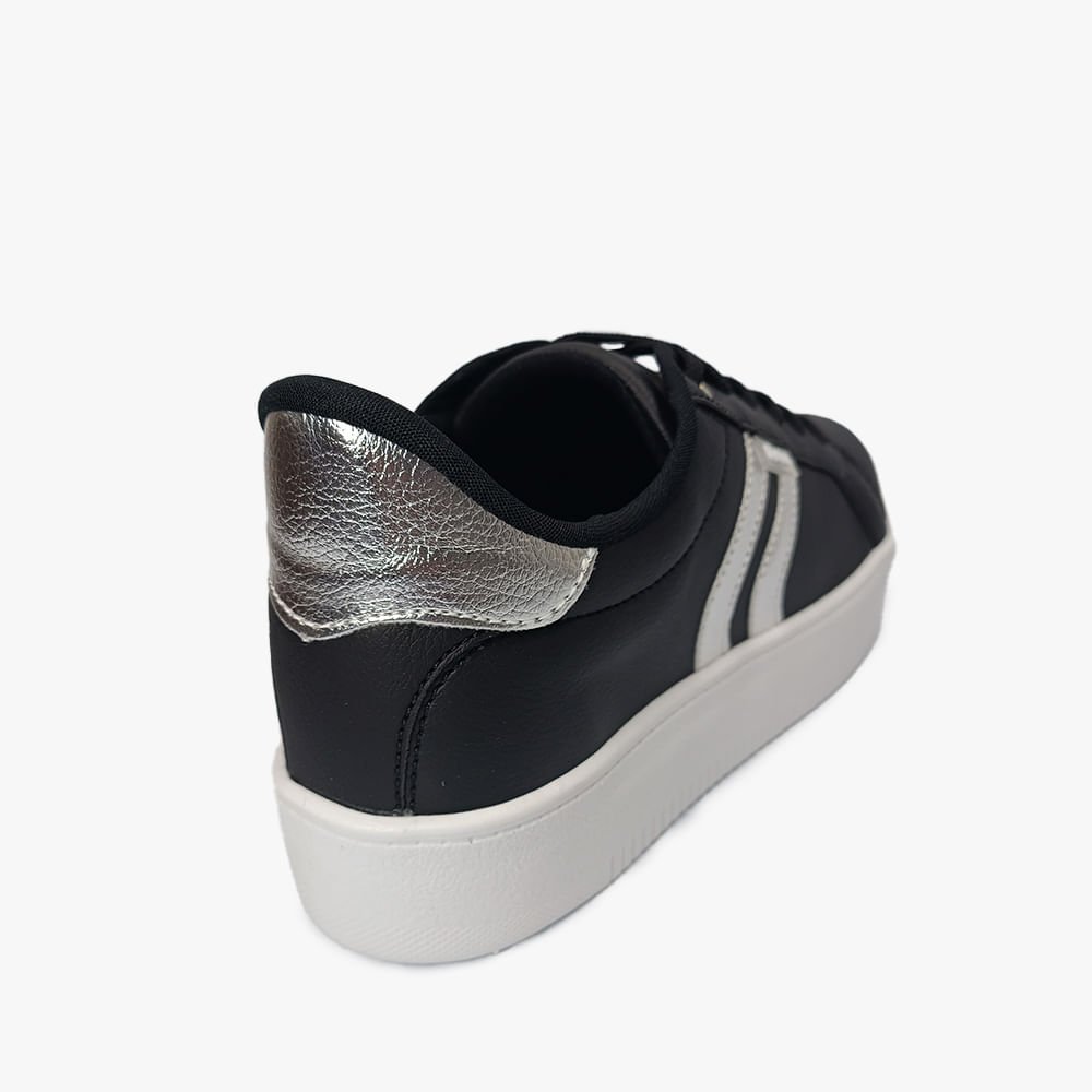 Tênis Casual Plataforma Feminino Preto 3