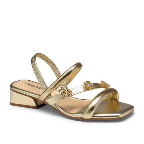 Sandália Mississipi Salto Bloco Florzinhas