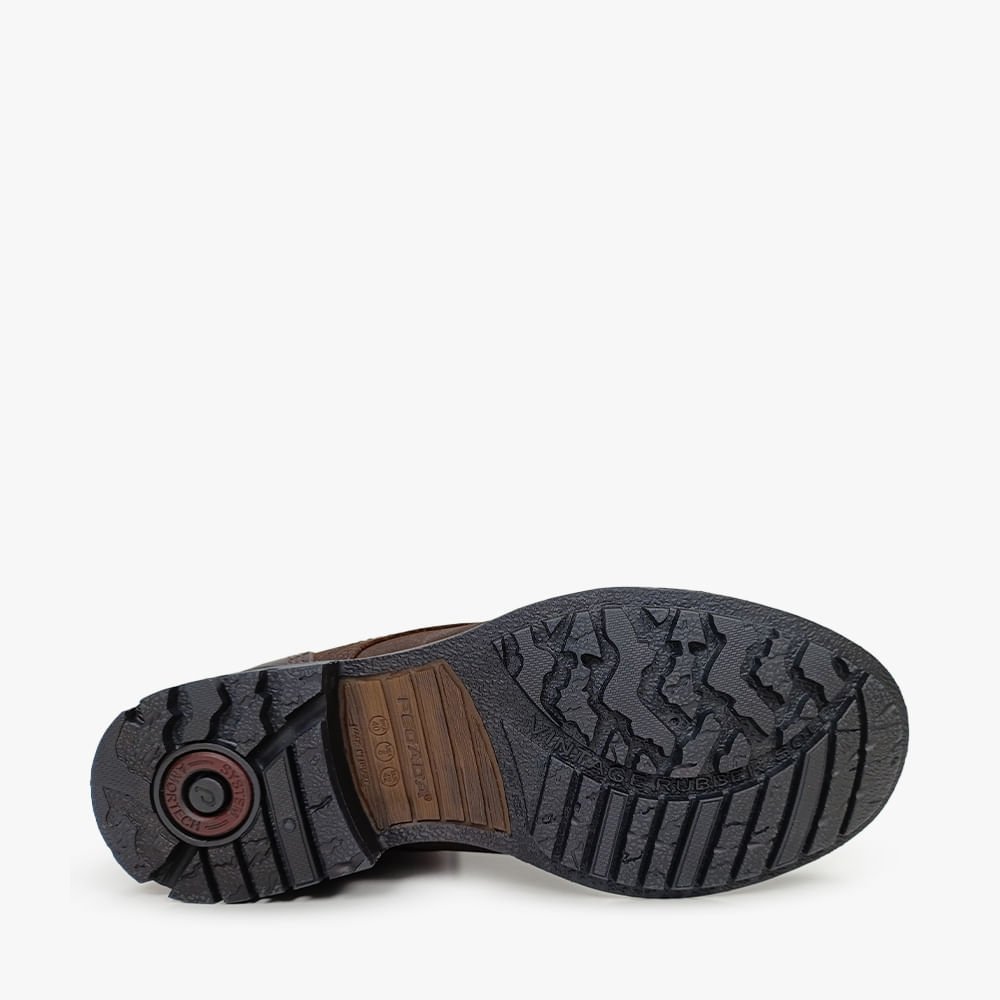 Bota Pegada em Couro Masculina Marrom 4