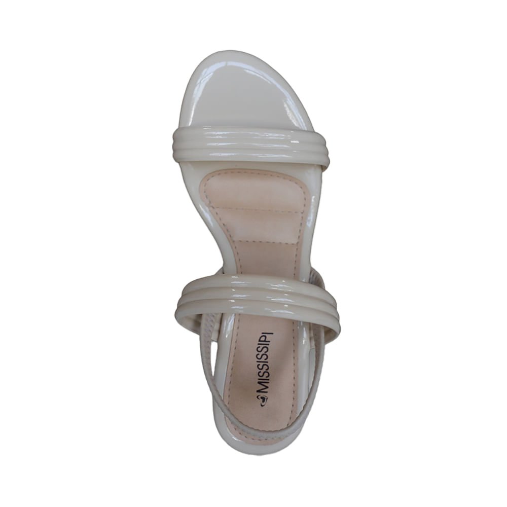 Sandália Mississipi Salto Bloco Branco 2