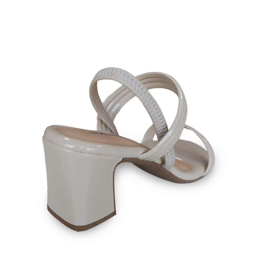 Sandália Mississipi Salto Bloco Branco 3