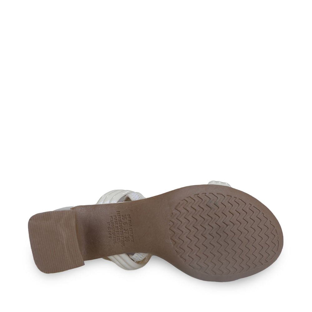 Sandália Mississipi Salto Bloco Branco 4