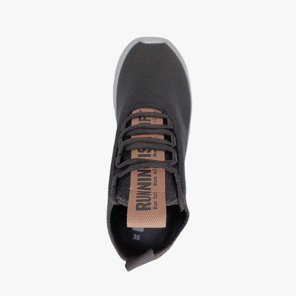 Tênis Jogging Feminino Preto/Rosa 2