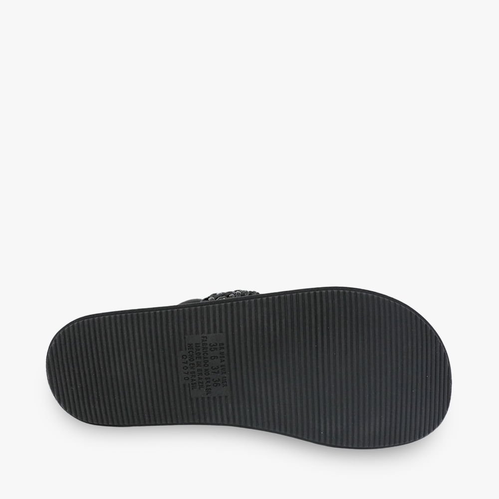 Sandália Rasteira Mississipi Pedra Preto 4