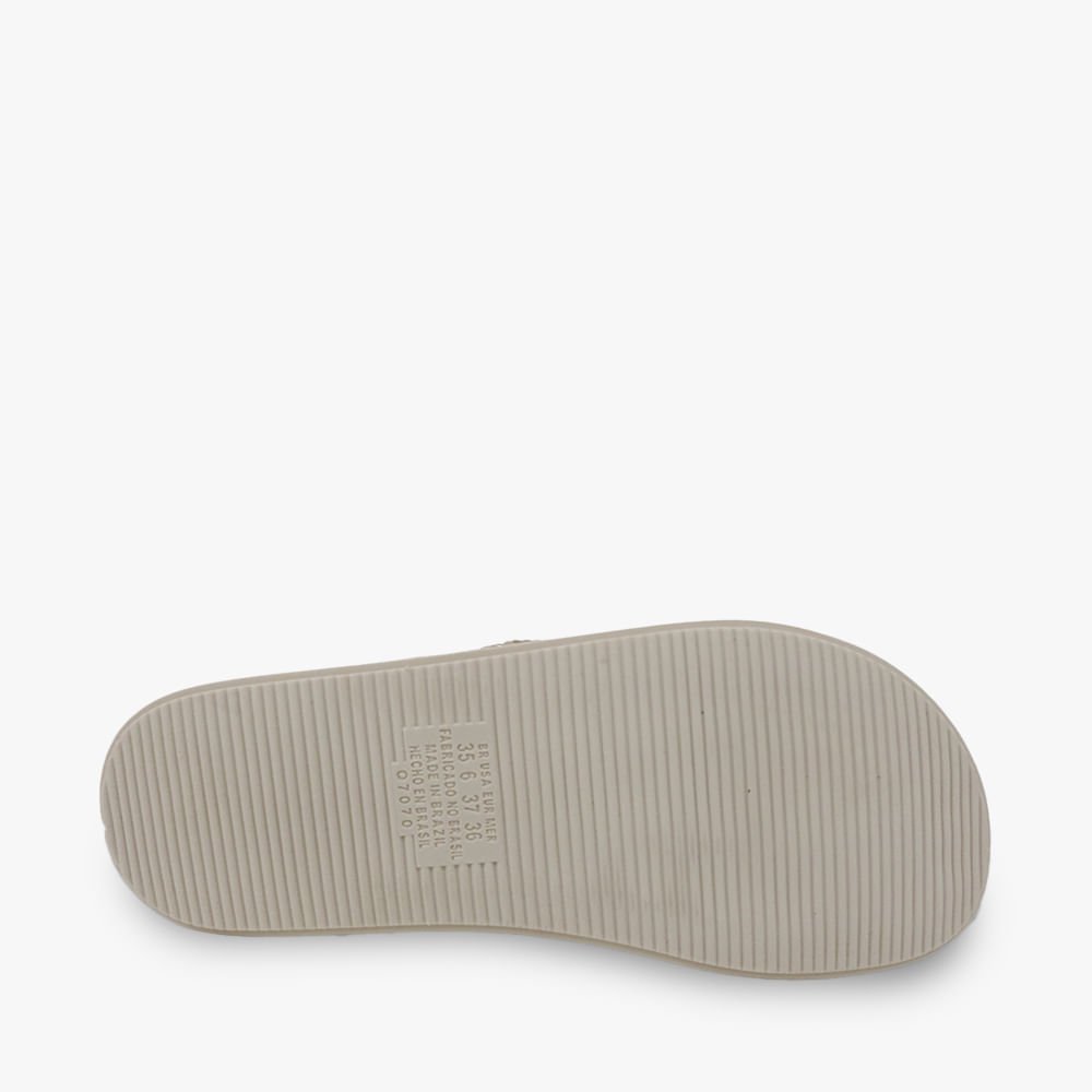 Sandália Rasteira Mississipi Pedras Branco 4