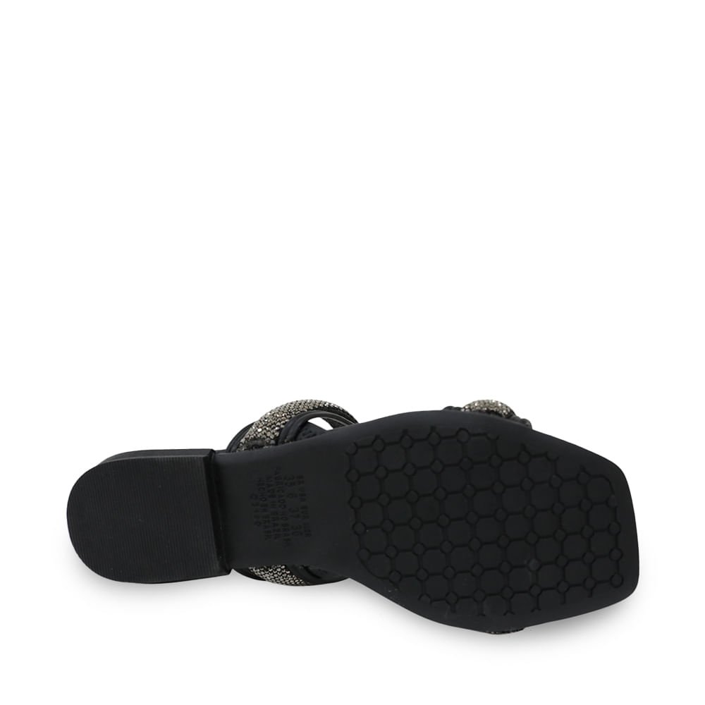 Sandália Mississipi Rasteira Strass Preto 4