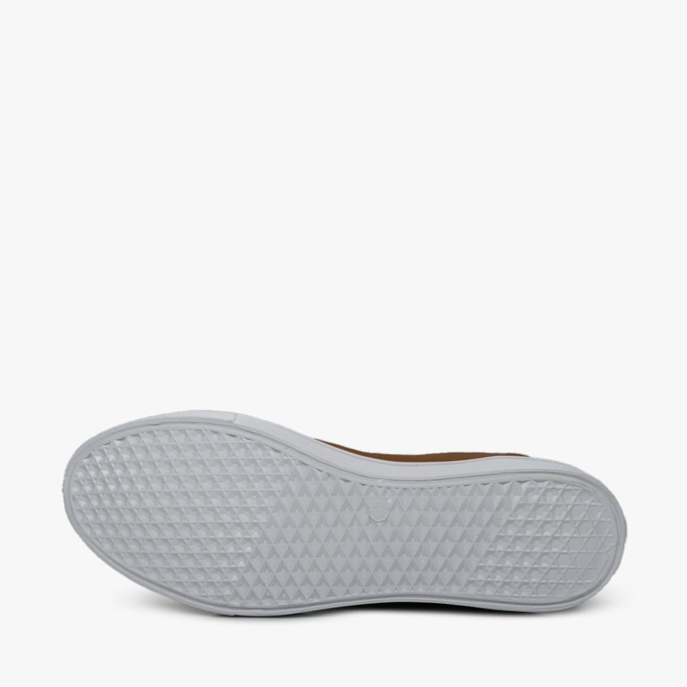 Sapatênis Polo Energy Casual Detalhe Pespontos Tecido Marrom 4