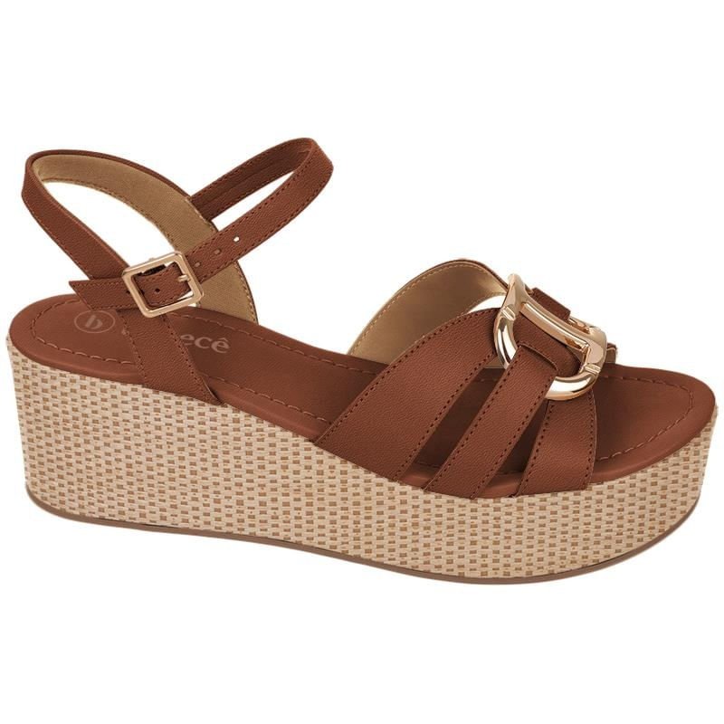 Sandália Anabela Maxi Fivela