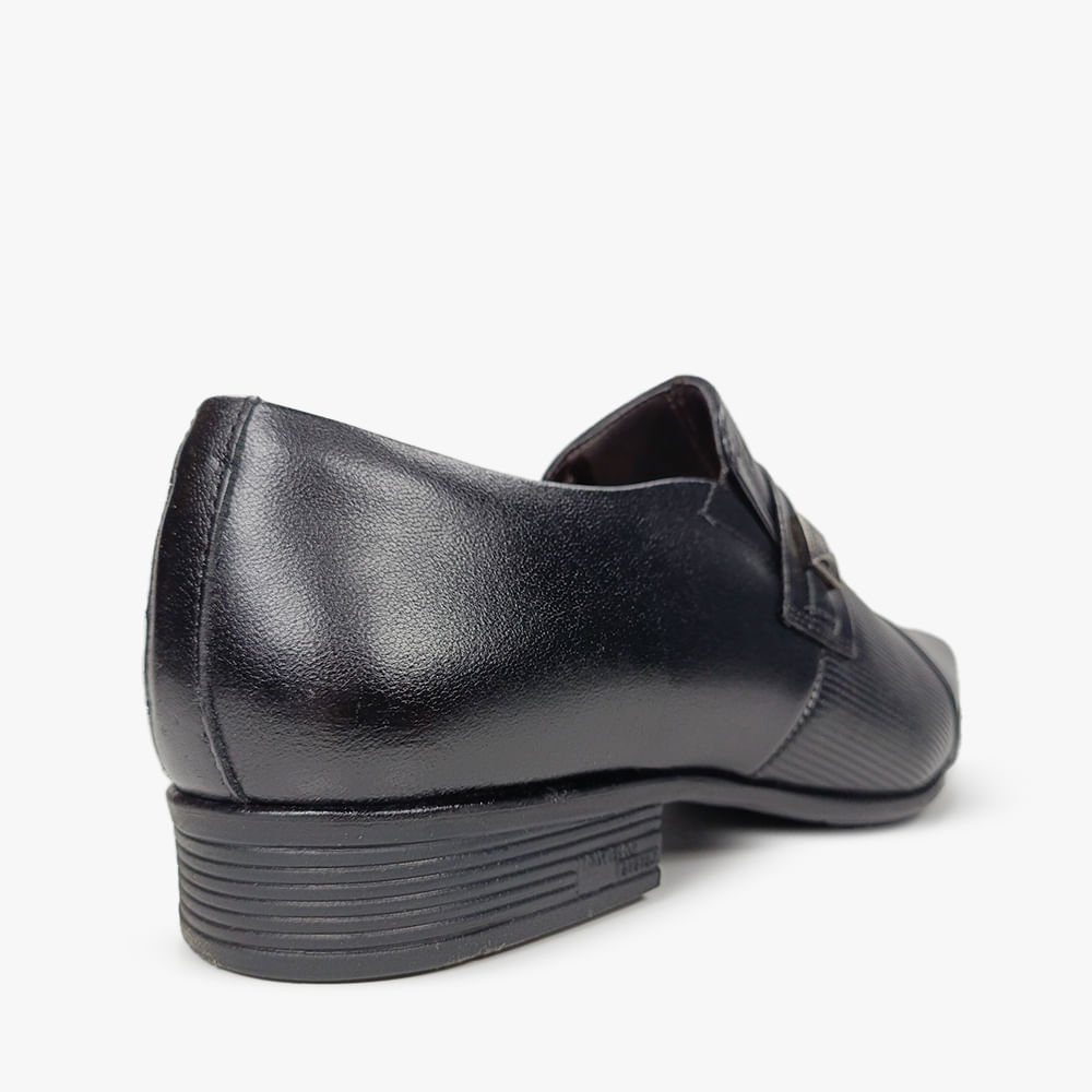 Sapato Social Air Bag com Fivela Preto 3
