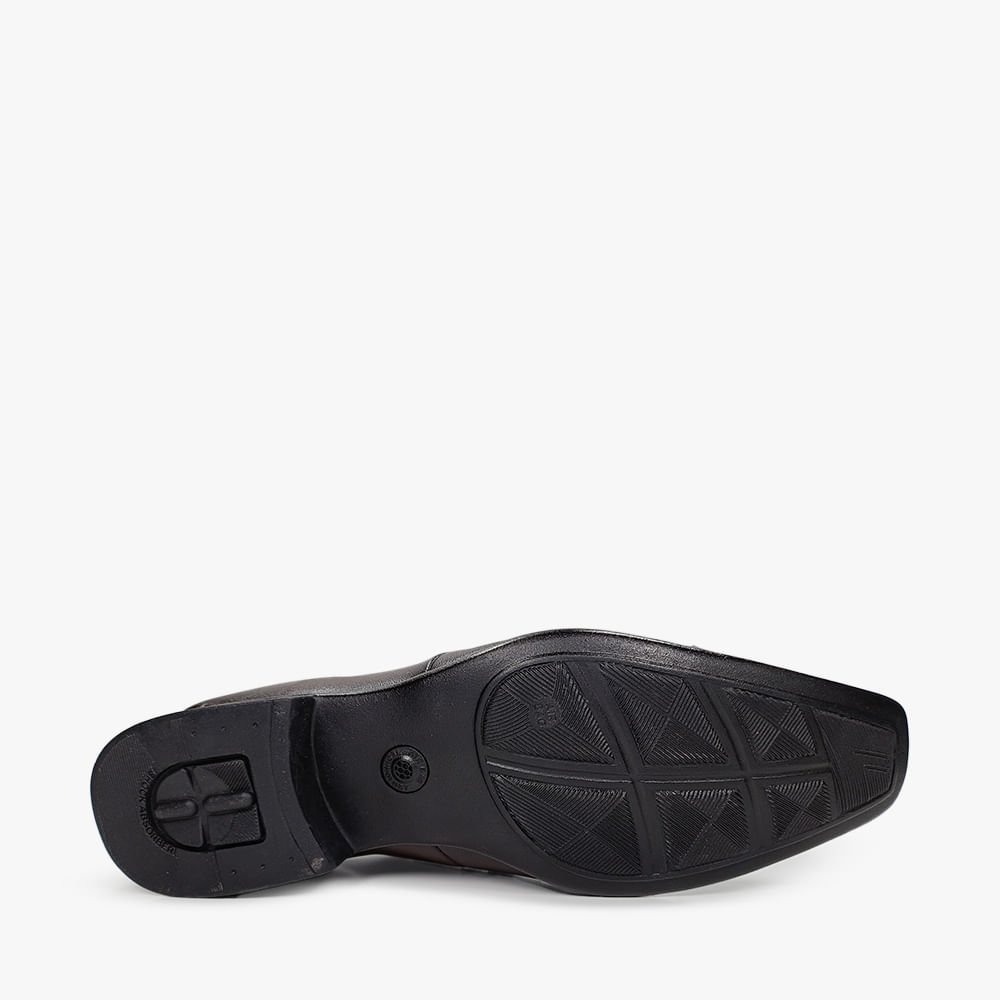 Sapato Social Air Bag com Fivela Marrom 4