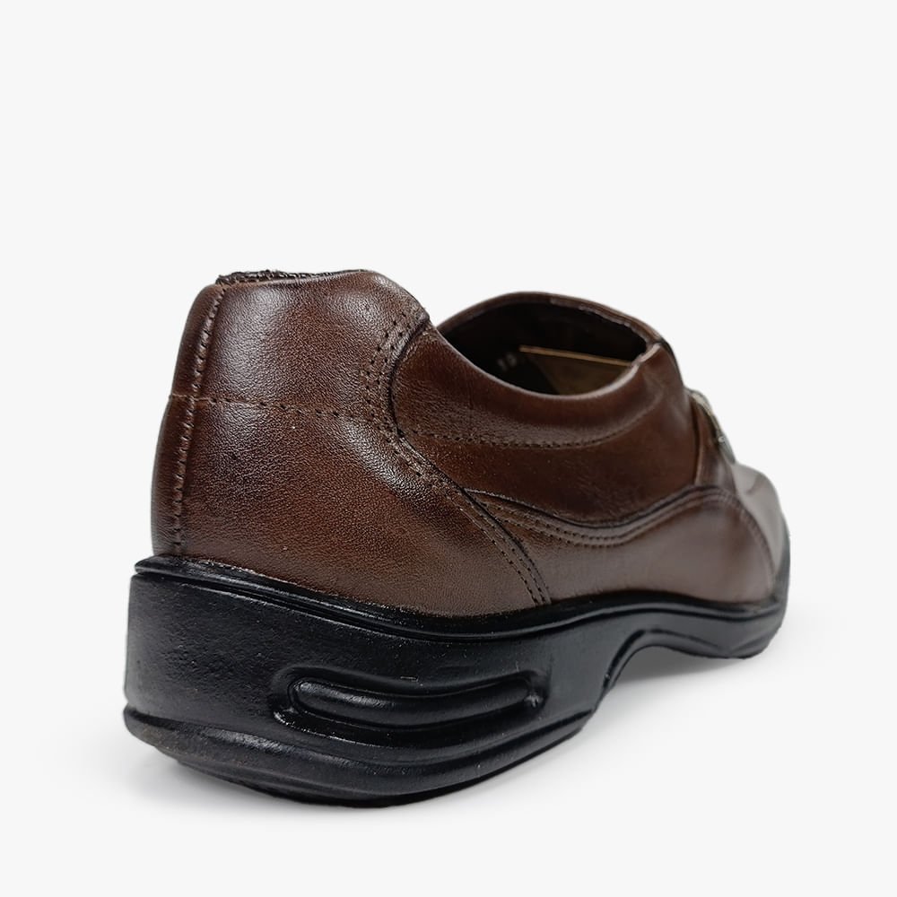 SAPATO SOCIAL ZAPATEIRO COM FIVELA LATERAL Marrom 3