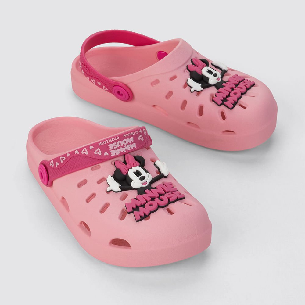 Sandália Babuche Infantil Estilo Crocs Rosa 3