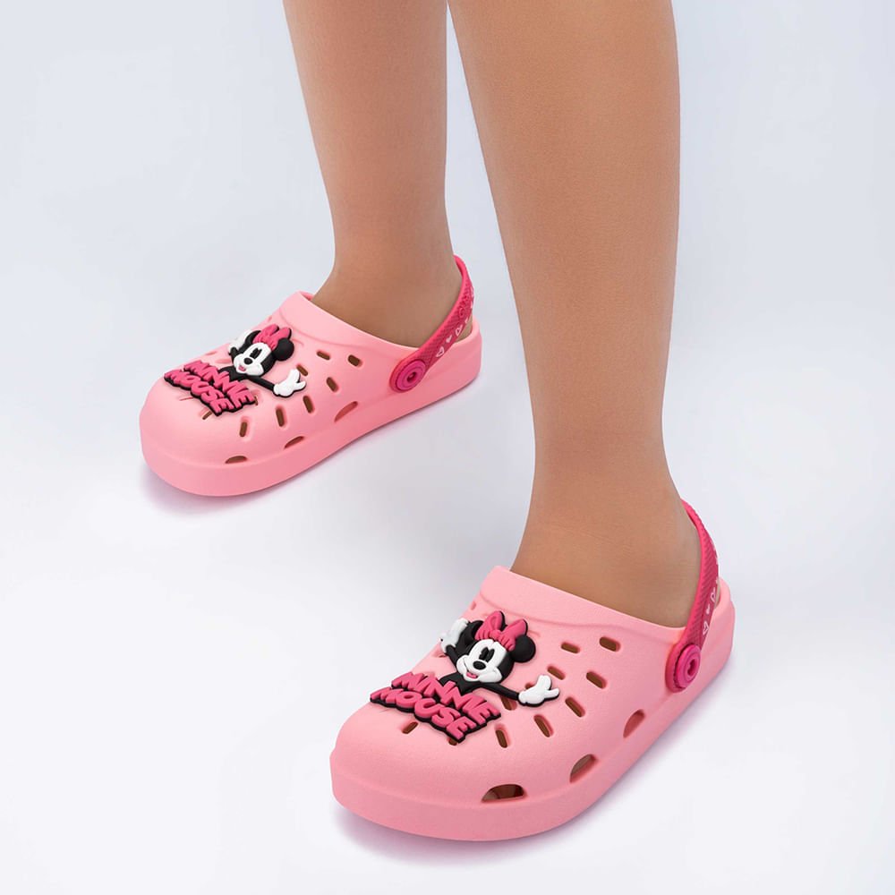 Sandália Babuche Infantil Estilo Crocs Rosa 5