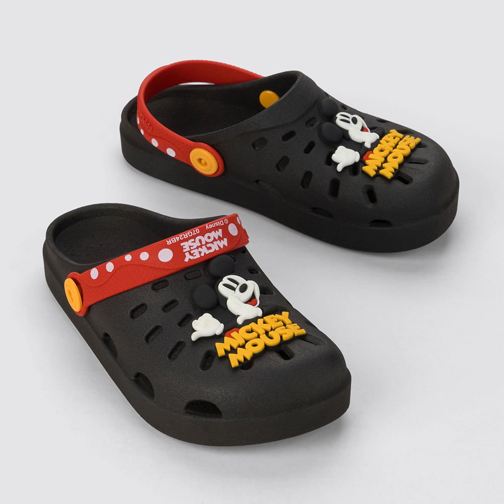 Sandália Babuche Infantil Estilo Crocs Preto 3