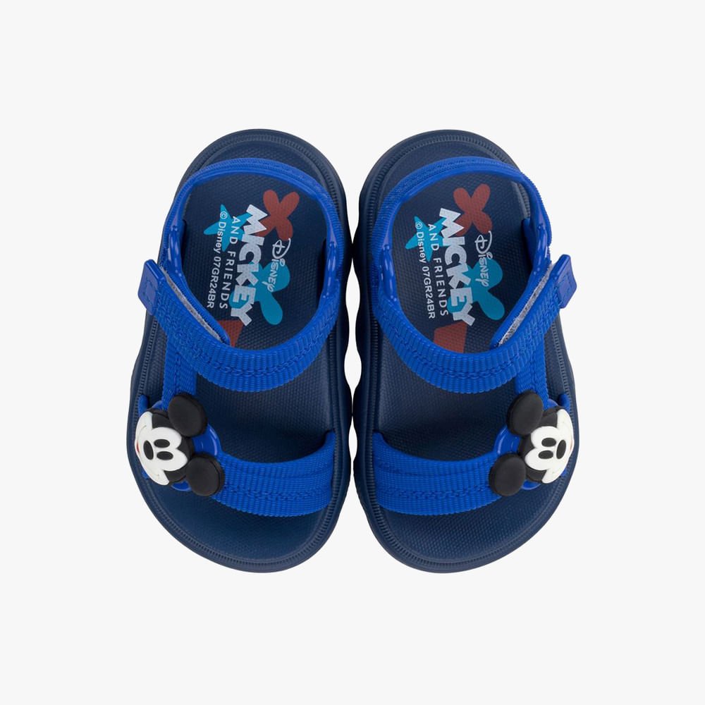 Sandália Papete Disney Bebê Azul 2