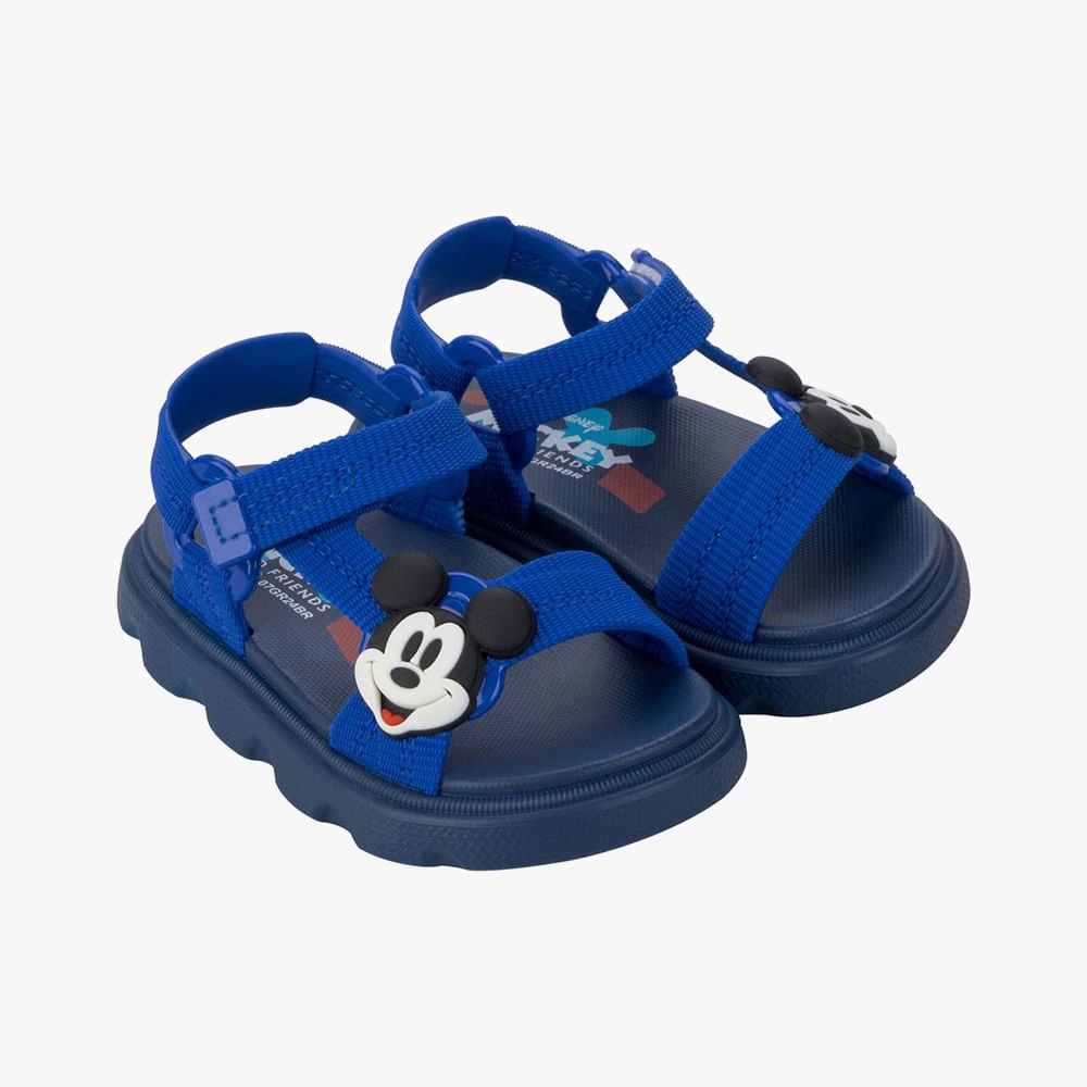 Sandália Papete Disney Bebê Azul 3